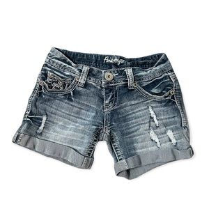 This is a pair of Jean shorts size zero